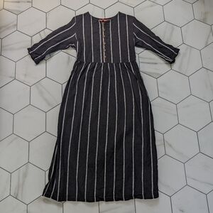 Pyne & Smith Salem Stripe Dress No. 14 Size M